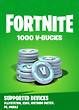 Fortnite - 1000 V-bucks Gift Card